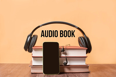 Audiobook stock image